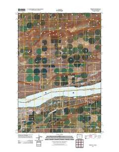 Irrigon Oregon Historical topographic map, 1:24000 scale, 7.5 X 7.5 Minute, Year 2011
