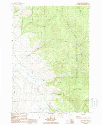 Isham Creek Oregon Historical topographic map, 1:24000 scale, 7.5 X 7.5 Minute, Year 1988