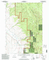Isham Creek Oregon Historical topographic map, 1:24000 scale, 7.5 X 7.5 Minute, Year 1996