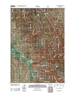 Isham Creek Oregon Historical topographic map, 1:24000 scale, 7.5 X 7.5 Minute, Year 2011