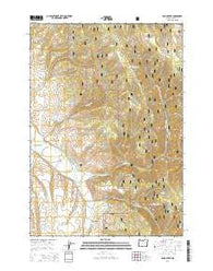Isham Creek Oregon Current topographic map, 1:24000 scale, 7.5 X 7.5 Minute, Year 2014