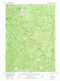 Ivers Peak Oregon Historical topographic map, 1:62500 scale, 15 X 15 Minute, Year 1955