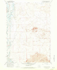 Jackass Butte NE Oregon Historical topographic map, 1:24000 scale, 7.5 X 7.5 Minute, Year 1967