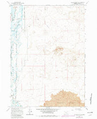 Jackass Butte NE Oregon Historical topographic map, 1:24000 scale, 7.5 X 7.5 Minute, Year 1967