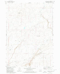 Jackass Butte Oregon Historical topographic map, 1:24000 scale, 7.5 X 7.5 Minute, Year 1980