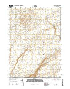 Jackies Butte Oregon Current topographic map, 1:24000 scale, 7.5 X 7.5 Minute, Year 2014