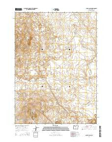 Jacks Place Oregon Current topographic map, 1:24000 scale, 7.5 X 7.5 Minute, Year 2014