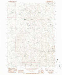 Jackson Summit Oregon Historical topographic map, 1:24000 scale, 7.5 X 7.5 Minute, Year 1982