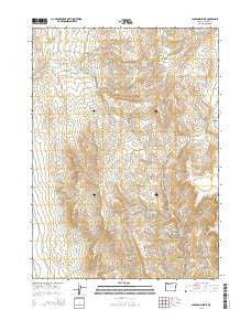 Jackson Summit Oregon Current topographic map, 1:24000 scale, 7.5 X 7.5 Minute, Year 2014