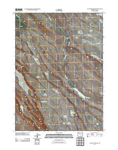 Jacobs Reservoir Oregon Historical topographic map, 1:24000 scale, 7.5 X 7.5 Minute, Year 2011