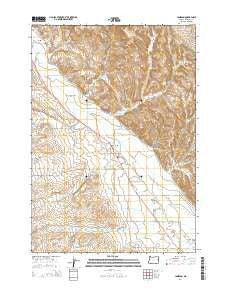 Jamieson Oregon Current topographic map, 1:24000 scale, 7.5 X 7.5 Minute, Year 2014
