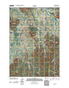 Jasper Oregon Historical topographic map, 1:24000 scale, 7.5 X 7.5 Minute, Year 2011