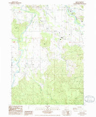 Jasper Oregon Historical topographic map, 1:24000 scale, 7.5 X 7.5 Minute, Year 1986
