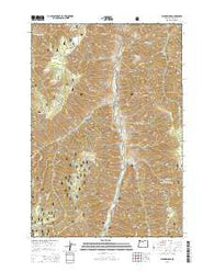 Jaynes Ridge Oregon Current topographic map, 1:24000 scale, 7.5 X 7.5 Minute, Year 2014