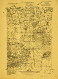 Jefferson Oregon Historical topographic map, 1:31680 scale, 7.5 X 7.5 Minute, Year 1912