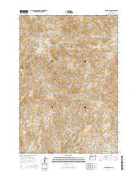 Jennies Peak Oregon Current topographic map, 1:24000 scale, 7.5 X 7.5 Minute, Year 2014