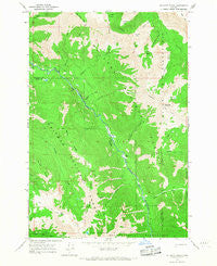 Jim White Ridge Oregon Historical topographic map, 1:24000 scale, 7.5 X 7.5 Minute, Year 1966