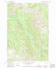 Jim White Ridge Oregon Historical topographic map, 1:24000 scale, 7.5 X 7.5 Minute, Year 1966