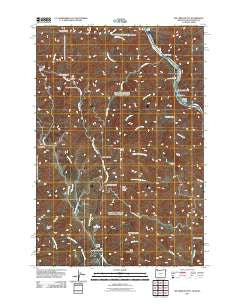 Jim Creek Butte Oregon Historical topographic map, 1:24000 scale, 7.5 X 7.5 Minute, Year 2011
