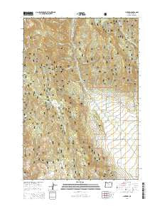 Jimtown Oregon Current topographic map, 1:24000 scale, 7.5 X 7.5 Minute, Year 2014