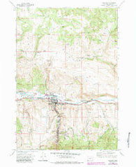 John Day Oregon Historical topographic map, 1:24000 scale, 7.5 X 7.5 Minute, Year 1972