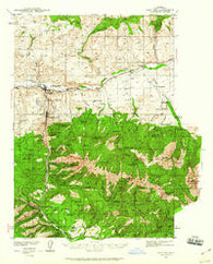 John Day Oregon Historical topographic map, 1:62500 scale, 15 X 15 Minute, Year 1940