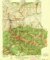 John Day Oregon Historical topographic map, 1:62500 scale, 15 X 15 Minute, Year 1943