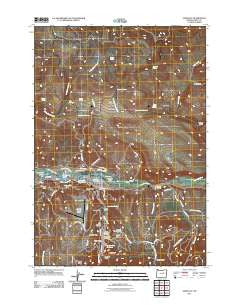 John Day Oregon Historical topographic map, 1:24000 scale, 7.5 X 7.5 Minute, Year 2011