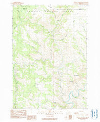 Johnny Cake Mtn Oregon Historical topographic map, 1:24000 scale, 7.5 X 7.5 Minute, Year 1990