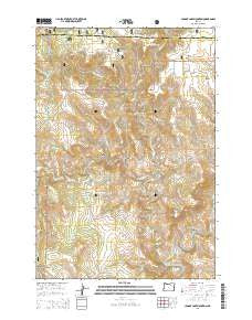 Johnny Cake Mountain Oregon Current topographic map, 1:24000 scale, 7.5 X 7.5 Minute, Year 2014