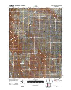 Johnny Creek Spring Oregon Historical topographic map, 1:24000 scale, 7.5 X 7.5 Minute, Year 2011