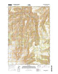 Johnson Heights Oregon Current topographic map, 1:24000 scale, 7.5 X 7.5 Minute, Year 2014