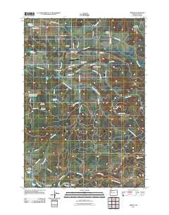 Jordan Oregon Historical topographic map, 1:24000 scale, 7.5 X 7.5 Minute, Year 2011