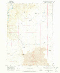 Jordan Craters North Oregon Historical topographic map, 1:24000 scale, 7.5 X 7.5 Minute, Year 1969