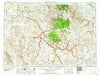 Jordan Valley Oregon Historical topographic map, 1:250000 scale, 1 X 2 Degree, Year 1958