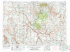 Jordan Valley Oregon Historical topographic map, 1:250000 scale, 1 X 2 Degree, Year 1955