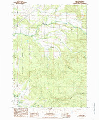 Jordan Oregon Historical topographic map, 1:24000 scale, 7.5 X 7.5 Minute, Year 1985