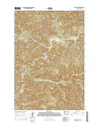 Jordan Creek Oregon Current topographic map, 1:24000 scale, 7.5 X 7.5 Minute, Year 2014