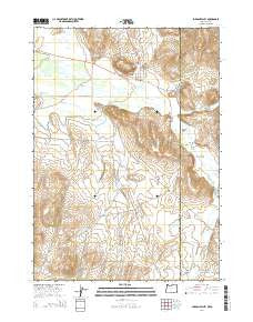 Jordan Valley Oregon Current topographic map, 1:24000 scale, 7.5 X 7.5 Minute, Year 2014
