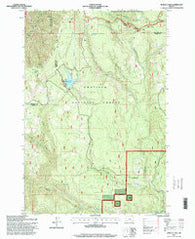 Jubilee Lake Oregon Historical topographic map, 1:24000 scale, 7.5 X 7.5 Minute, Year 1995