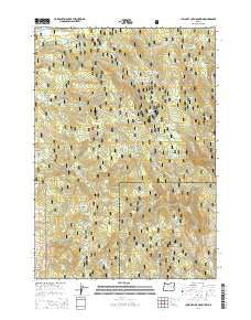 Jump-off Joe Mountain Oregon Current topographic map, 1:24000 scale, 7.5 X 7.5 Minute, Year 2014