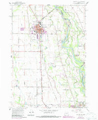 Junction City Oregon Historical topographic map, 1:24000 scale, 7.5 X 7.5 Minute, Year 1967