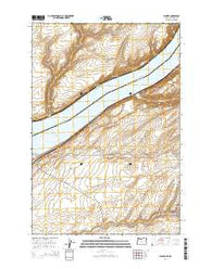 Juniper Oregon Current topographic map, 1:24000 scale, 7.5 X 7.5 Minute, Year 2014