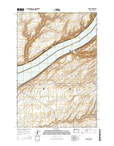 Juniper Oregon Current topographic map, 1:24000 scale, 7.5 X 7.5 Minute, Year 2014