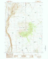 Juniper Mtn Oregon Historical topographic map, 1:24000 scale, 7.5 X 7.5 Minute, Year 1984