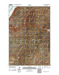 Juniper Canyon Oregon Historical topographic map, 1:24000 scale, 7.5 X 7.5 Minute, Year 2011