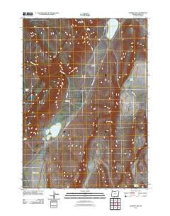 Juniper Lake Oregon Historical topographic map, 1:24000 scale, 7.5 X 7.5 Minute, Year 2011