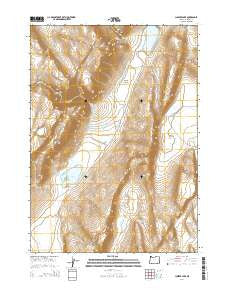 Juniper Lake Oregon Current topographic map, 1:24000 scale, 7.5 X 7.5 Minute, Year 2014