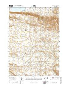 Juniper Ridge Oregon Current topographic map, 1:24000 scale, 7.5 X 7.5 Minute, Year 2014