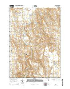 Juntura Oregon Current topographic map, 1:24000 scale, 7.5 X 7.5 Minute, Year 2014